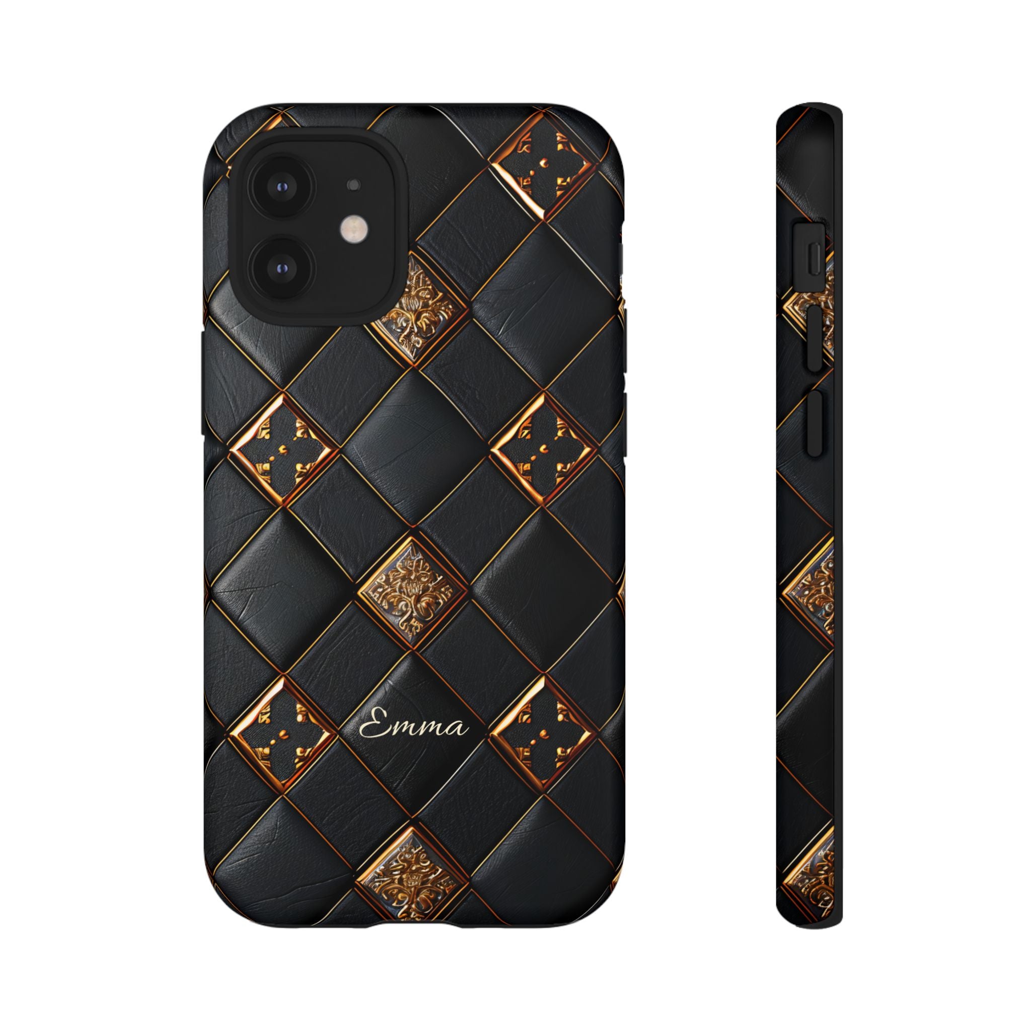 Phone Cases - Luxury Checkers Pattern Tough Cases for iPhone and Samsung Galaxy