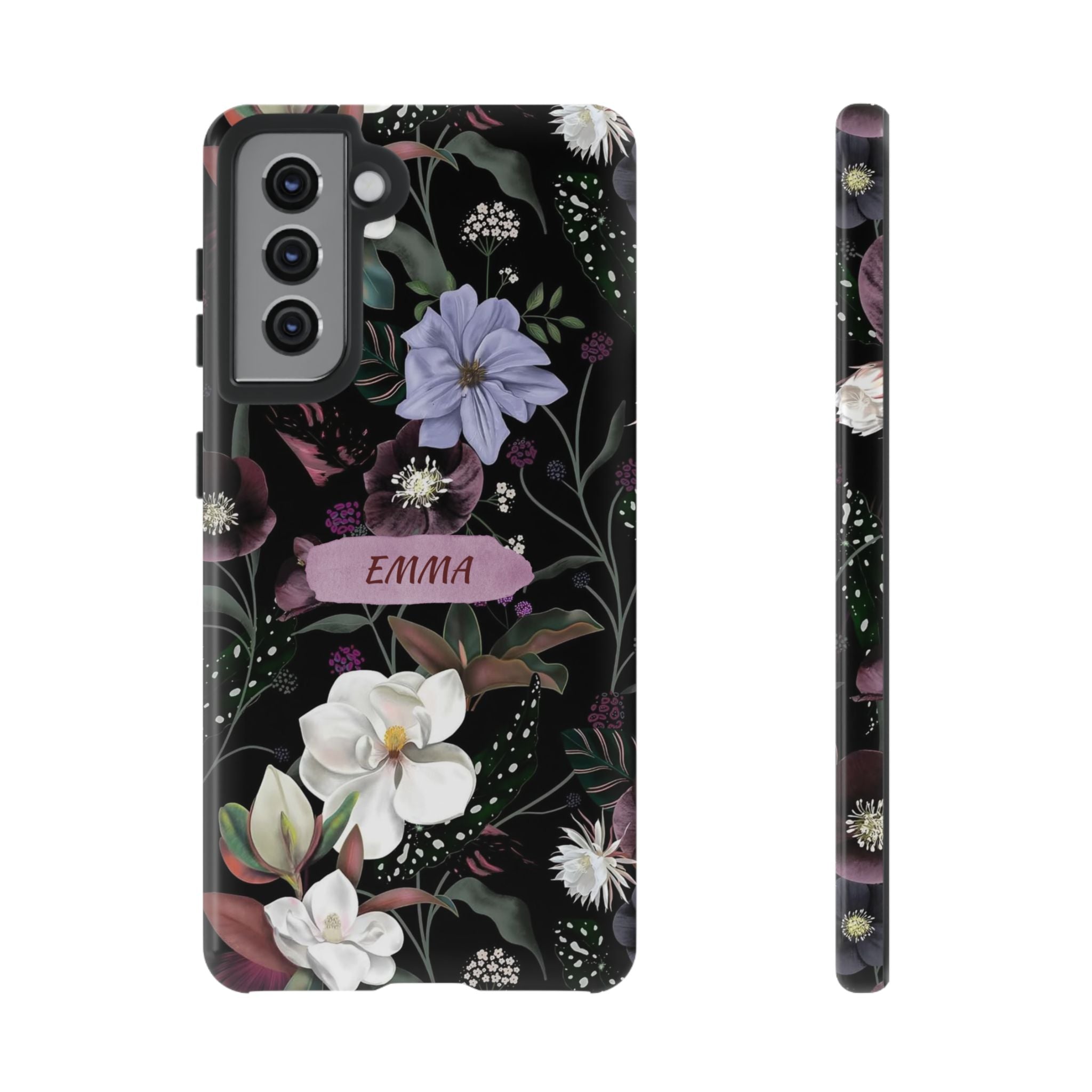 Phone Cases, Personalised Floral Pattern Ultra Plus Pro Cover, iPhone 16, 15, 14, 13+, Samsung Galaxy S23, S22, Custom Case