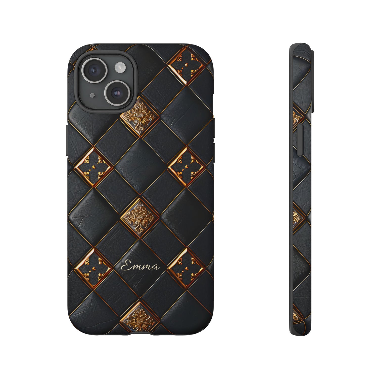Phone Cases - Luxury Checkers Pattern Tough Cases for iPhone and Samsung Galaxy