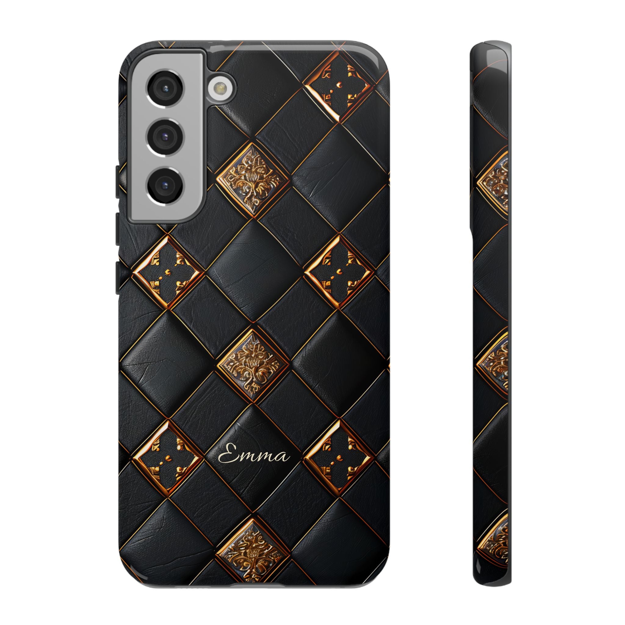 Phone Cases - Luxury Checkers Pattern Tough Cases for iPhone and Samsung Galaxy