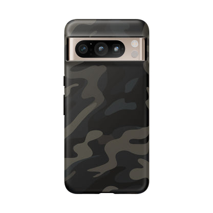 Black Camouflage Phone Case for iPhone, Samsung and Google Pixel Google Pixel 8 Pro Matte
