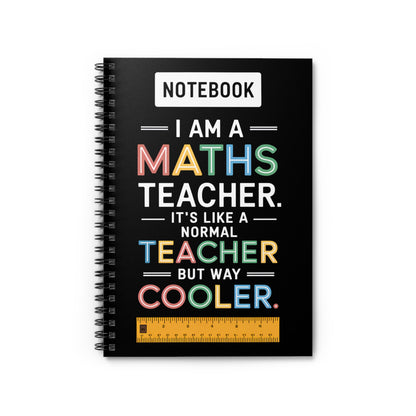 Cool Maths Teacher Spiral Notebook - Ruled Line, Perfect Gift for Educators, Journal, Student Supplies, Back to School, Teacher Appreciation