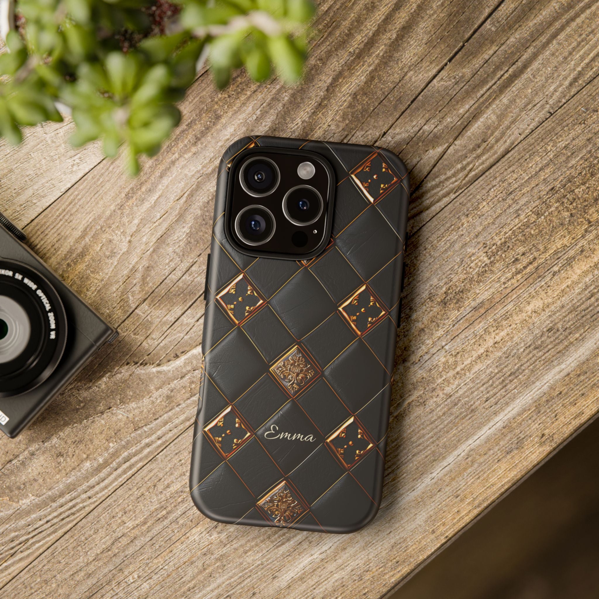 Phone Cases - Luxury Checkers Pattern Tough Cases for iPhone and Samsung Galaxy