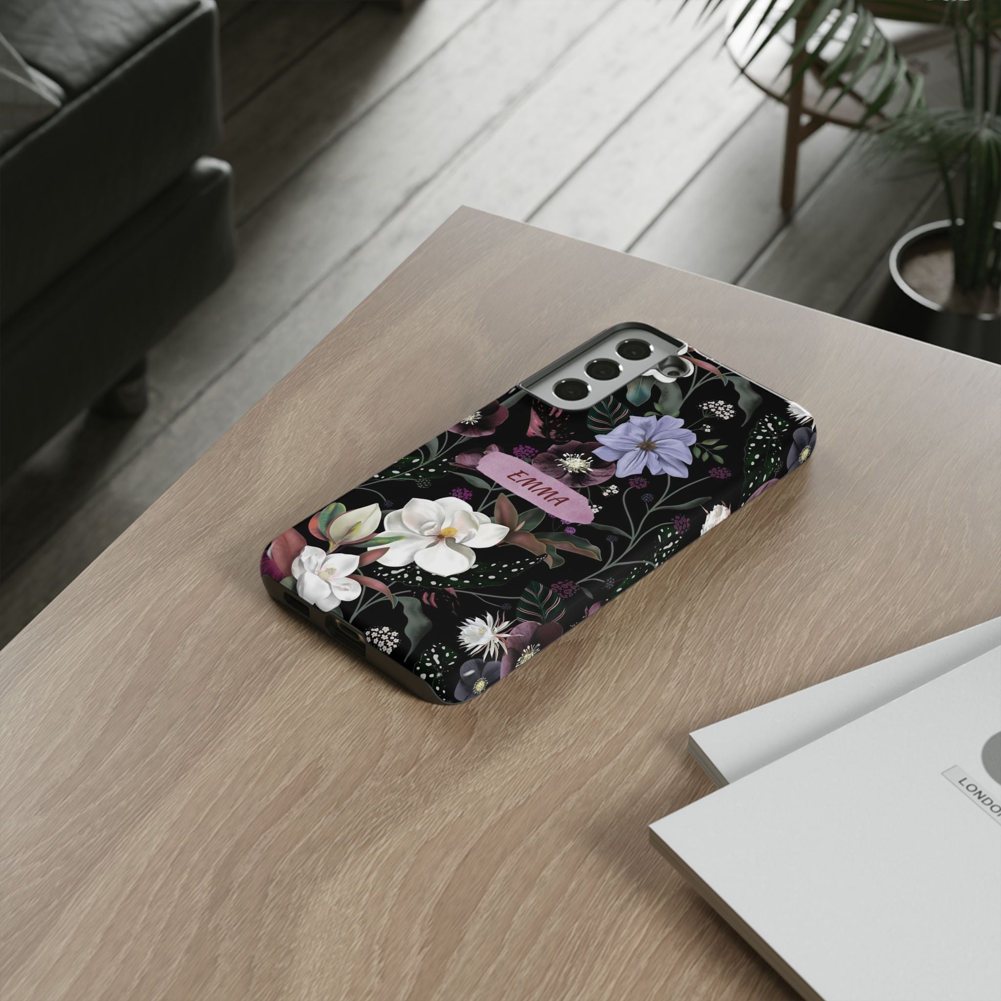 Phone Cases, Personalised Floral Pattern Ultra Plus Pro Cover, iPhone 16, 15, 14, 13+, Samsung Galaxy S23, S22, Custom Case