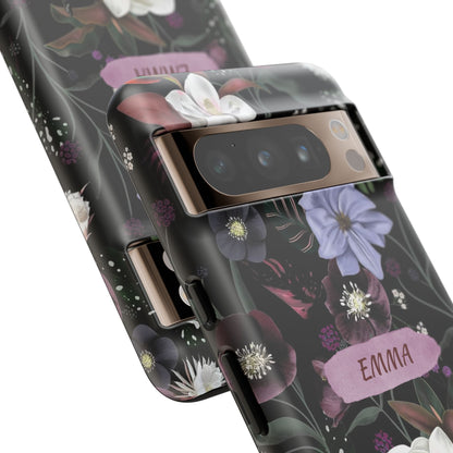 Phone Cases, Personalised Floral Pattern Ultra Plus Pro Cover, iPhone 16, 15, 14, 13+, Samsung Galaxy S23, S22, Custom Case