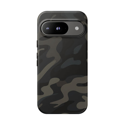 Black Camouflage Phone Case for iPhone, Samsung and Google Pixel Google Pixel 9 Matte