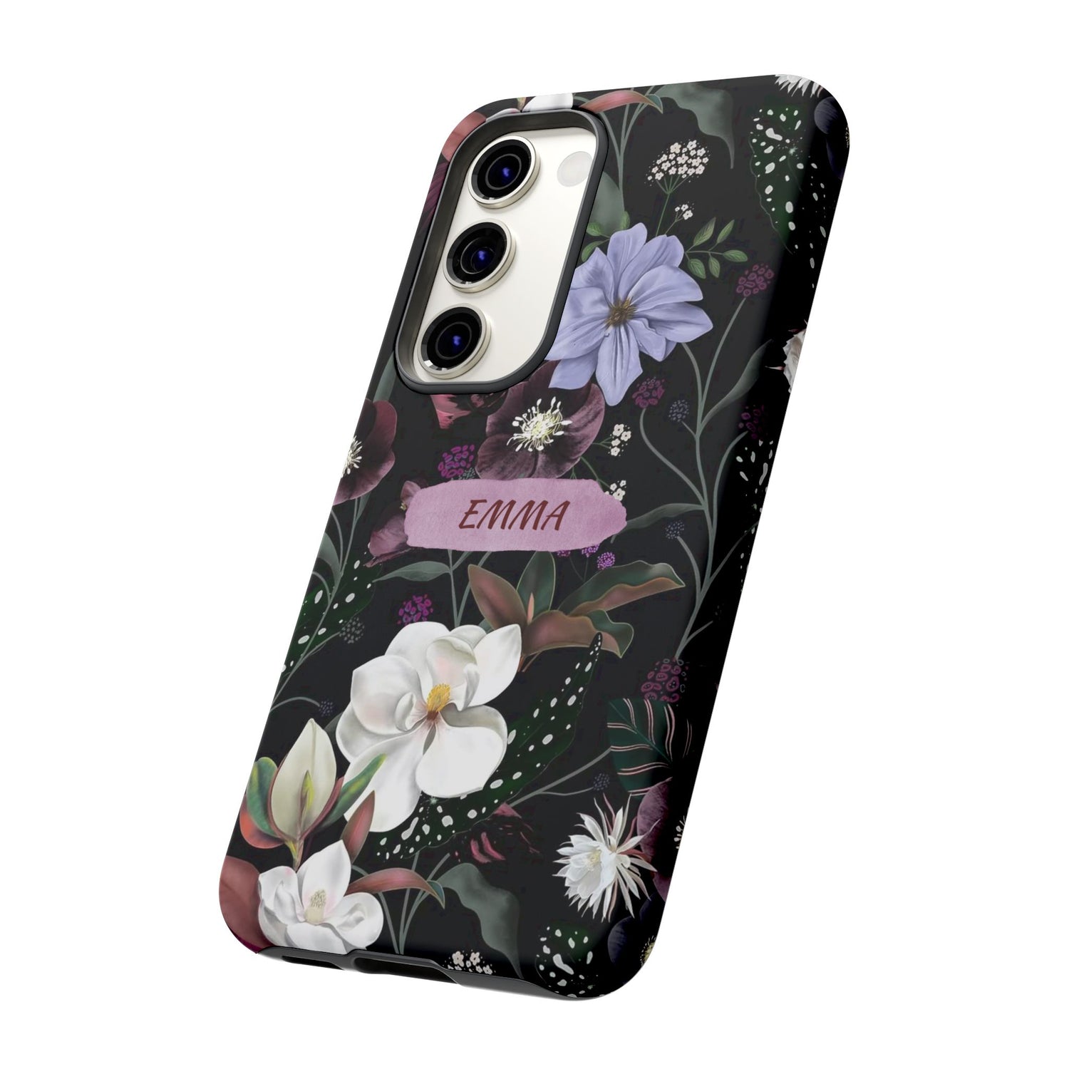 Phone Cases, Personalised Floral Pattern Ultra Plus Pro Cover, iPhone 16, 15, 14, 13+, Samsung Galaxy S23, S22, Custom Case