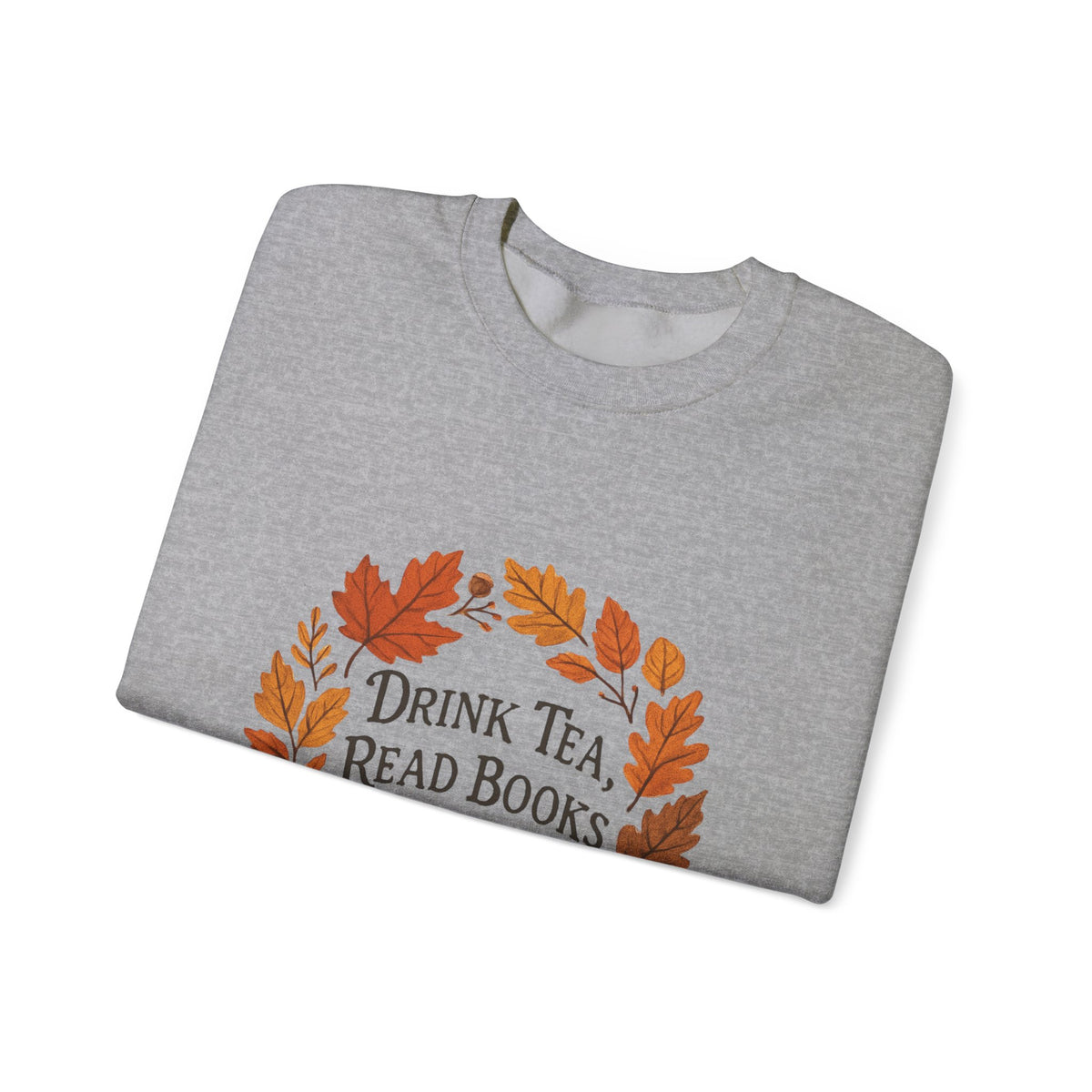 Cozy Book Lover Crewneck Sweatshirt - Fall Fashion Tea &amp; Books Apparel | Gift for Readers