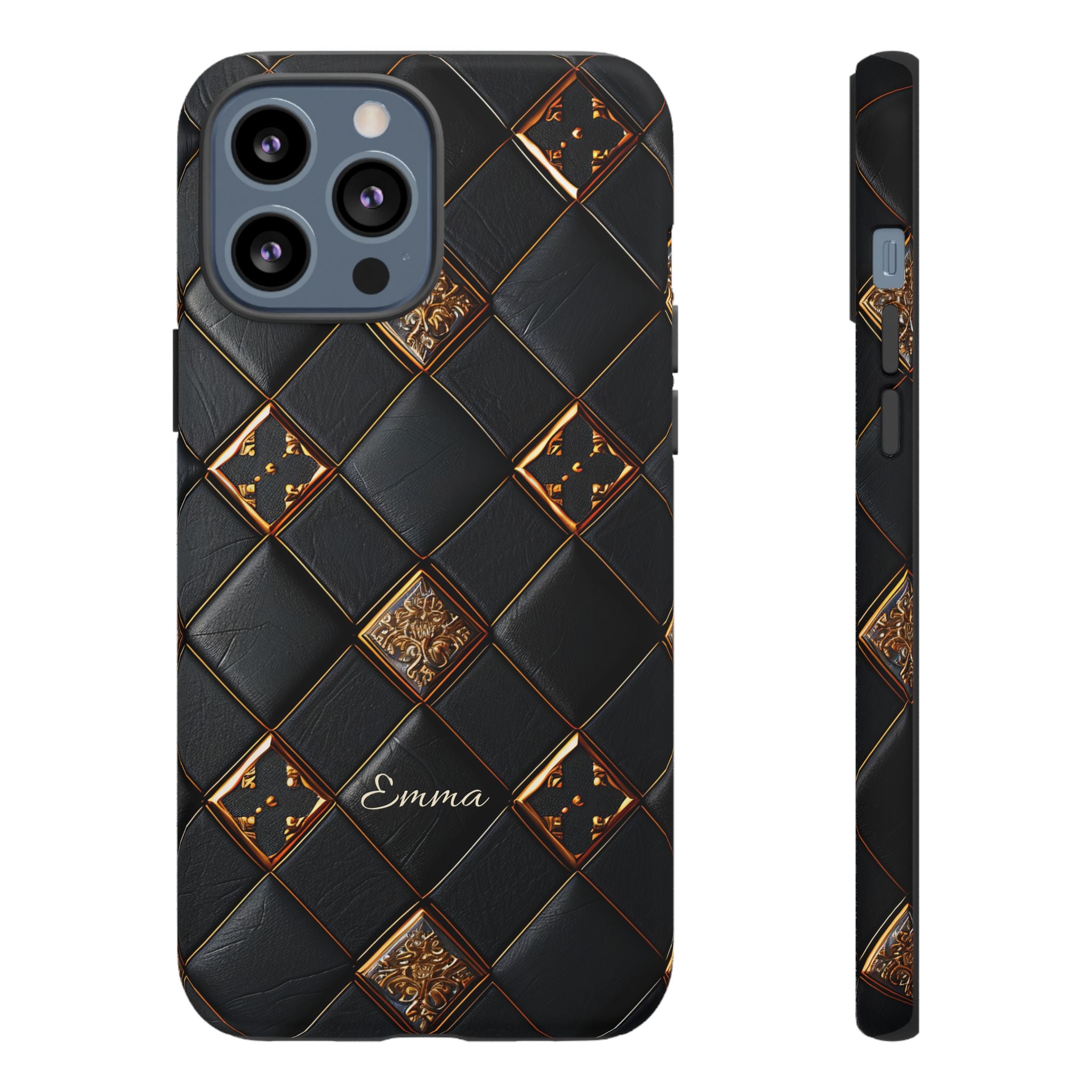 Phone Cases - Luxury Checkers Pattern Tough Cases for iPhone and Samsung Galaxy