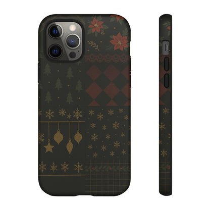 Black Luxury Phone Case for Christmas Festive Season - Tough design iPhone 12 Pro Matte