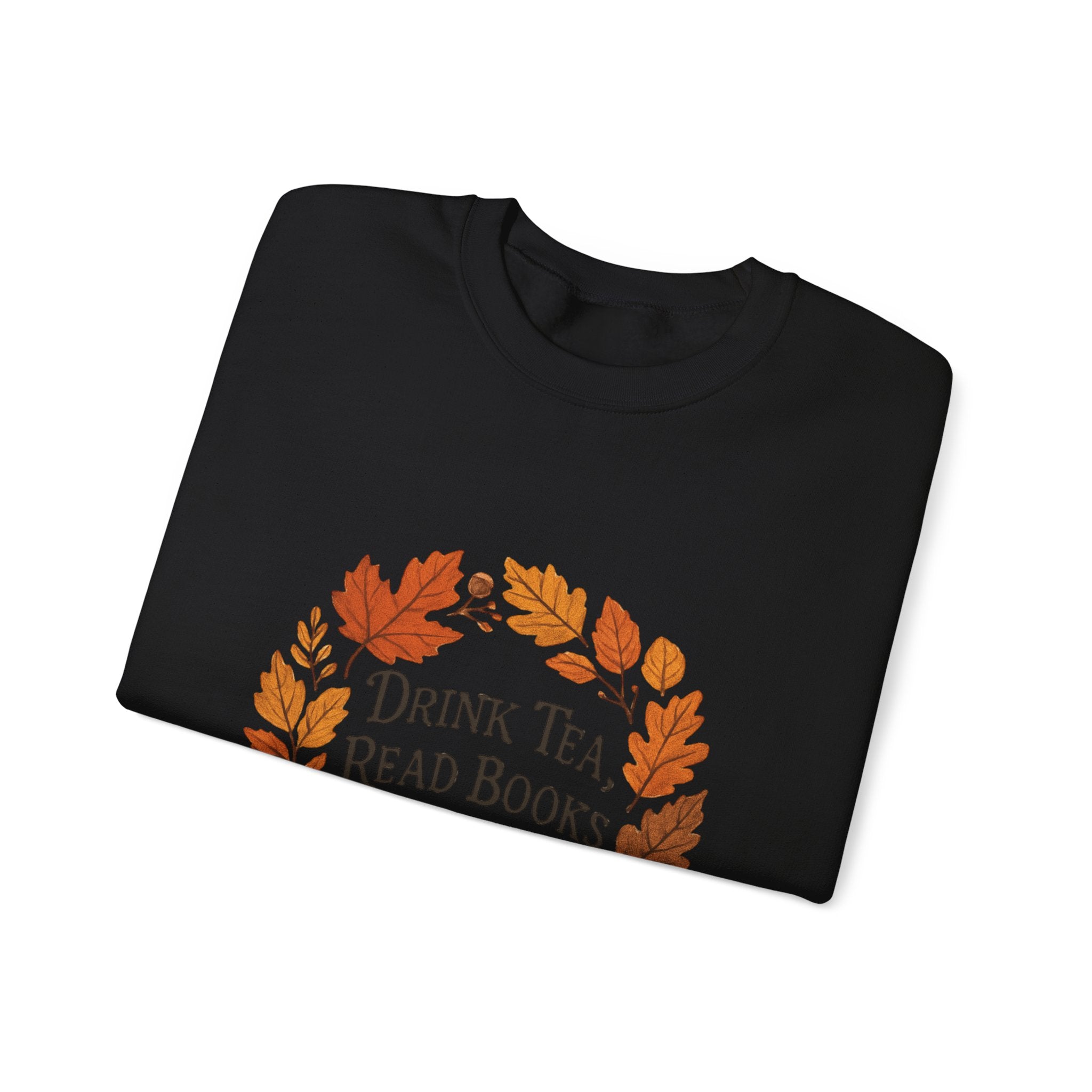 Cozy Book Lover Crewneck Sweatshirt - Fall Fashion Tea &amp; Books Apparel | Gift for Readers