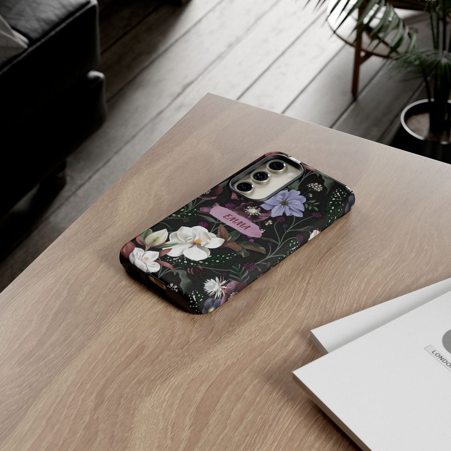 Phone Cases, Personalised Floral Pattern Ultra Plus Pro Cover, iPhone 16, 15, 14, 13+, Samsung Galaxy S23, S22, Custom Case