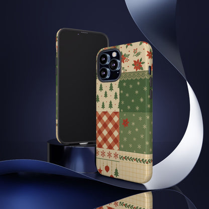 Festive Phone Cases, Luxury Black and Gold Design for Christmas Gift, Holiday Decor, Tough Case, Winter Celebration, Elegant iPhone Cover