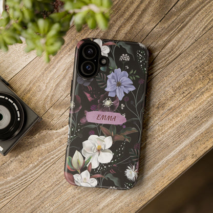 Phone Cases, Personalised Floral Pattern Ultra Plus Pro Cover, iPhone 16, 15, 14, 13+, Samsung Galaxy S23, S22, Custom Case