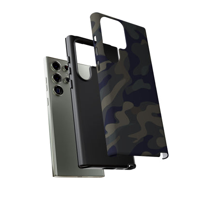 Black Camouflage Phone Case for iPhone, Samsung and Google Pixel