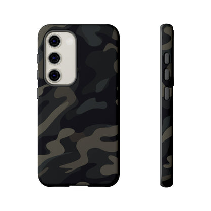 Black Camouflage Phone Case for iPhone, Samsung and Google Pixel Samsung Galaxy S23 Matte