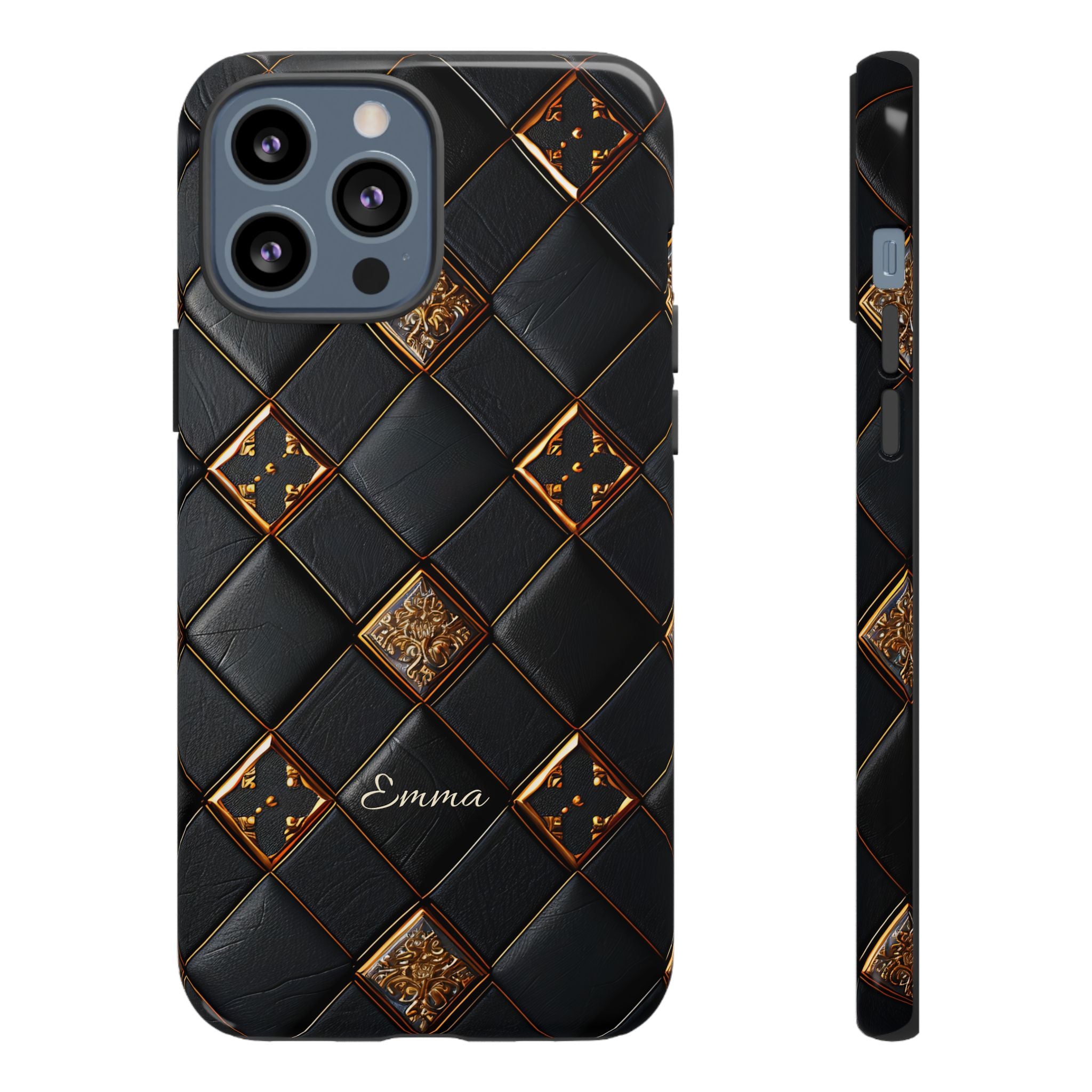 Phone Cases - Luxury Checkers Pattern Tough Cases for iPhone and Samsung Galaxy