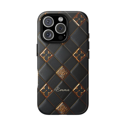 Phone Cases - Luxury Checkers Pattern Tough Cases for iPhone and Samsung Galaxy