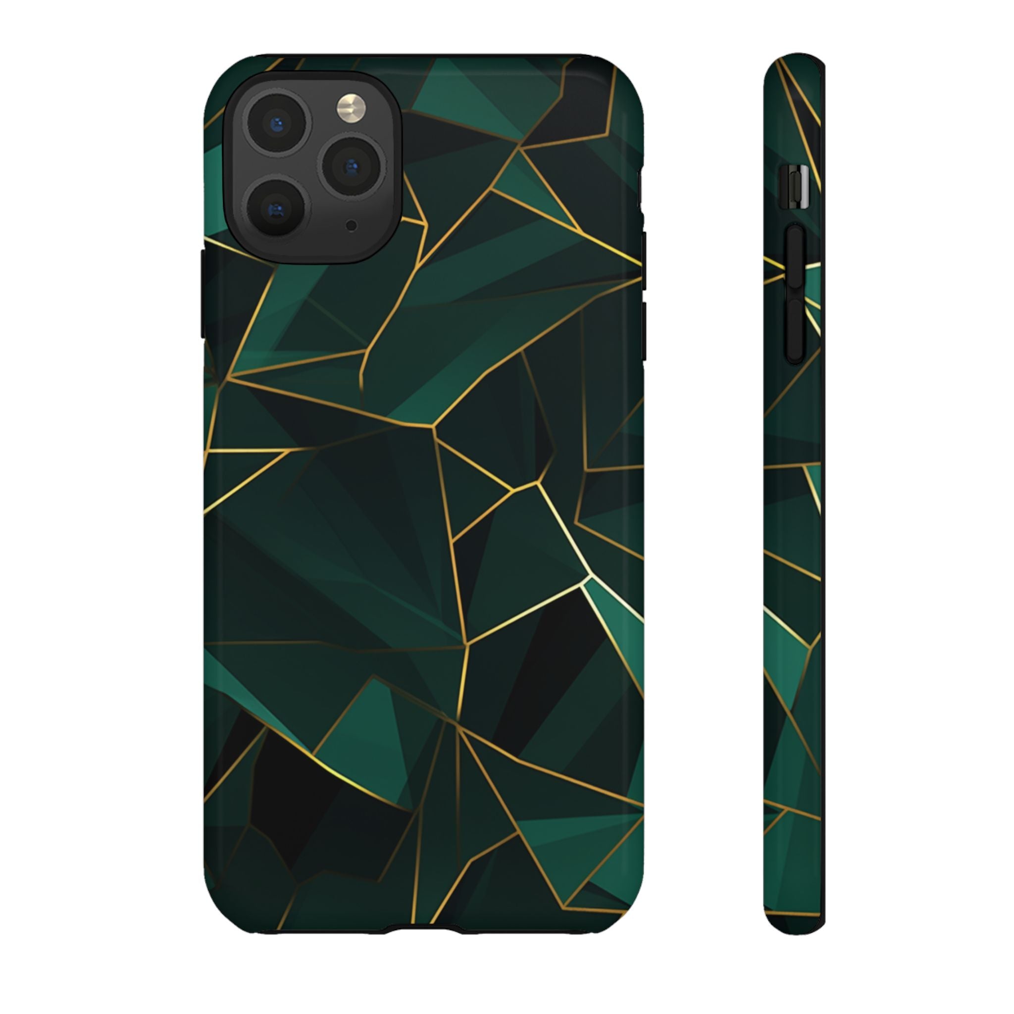 Emerald Veil - Geometric Luxe Phone Case iPhone 11 Pro Max Glossy