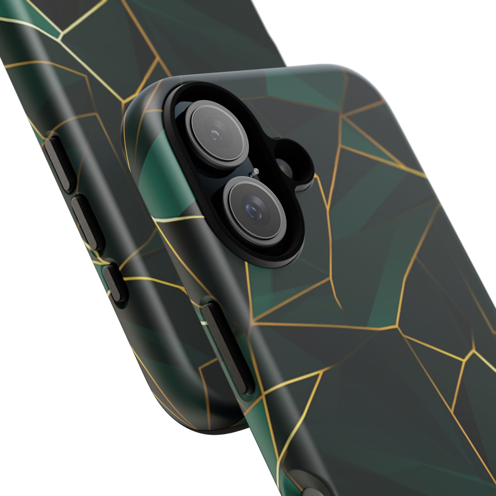 Emerald Veil - Geometric Luxe Phone Case
