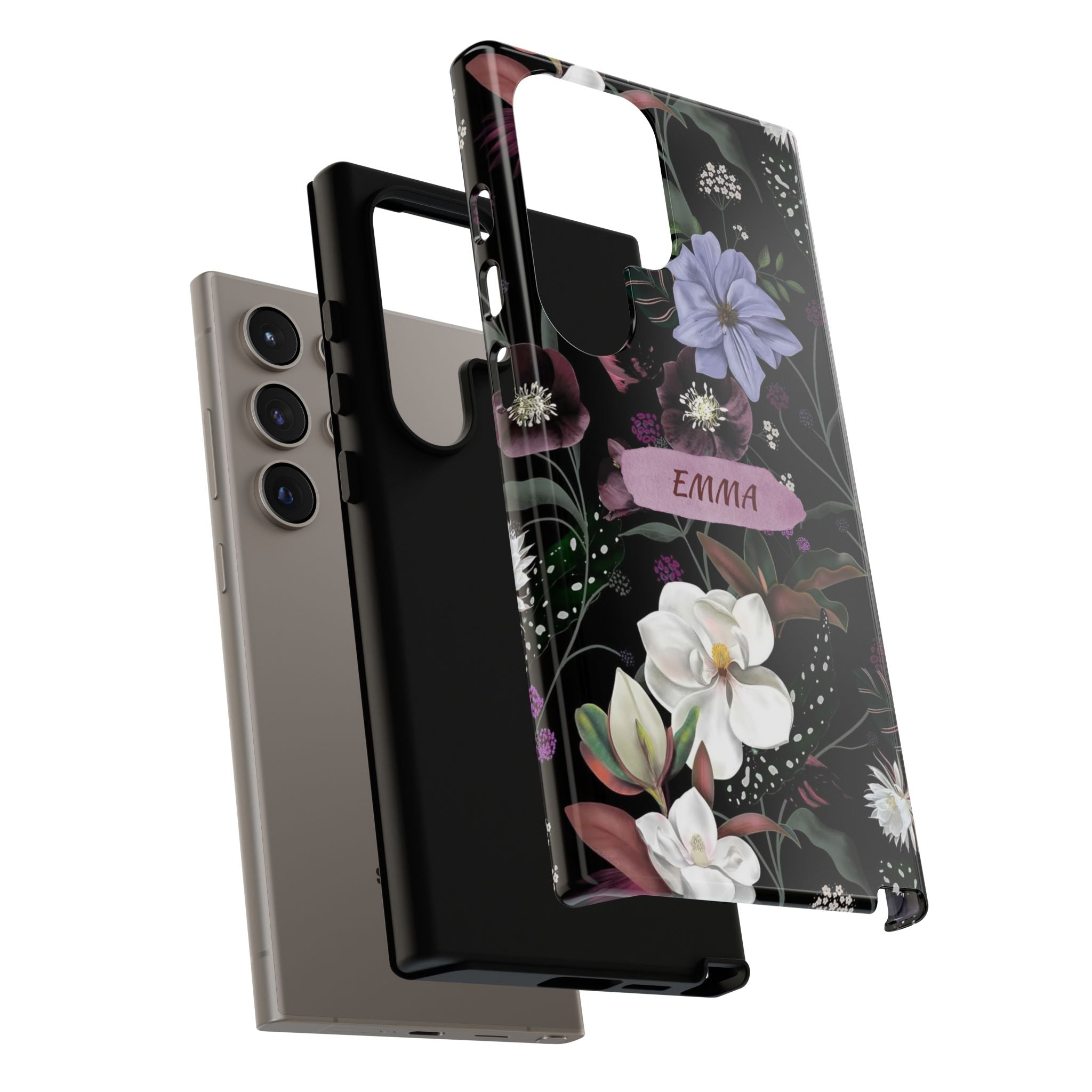 Phone Cases, Personalised Floral Pattern Ultra Plus Pro Cover, iPhone 16, 15, 14, 13+, Samsung Galaxy S23, S22, Custom Case