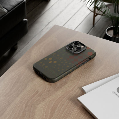 Black Luxury Phone Case for Christmas Festive Season - Tough design