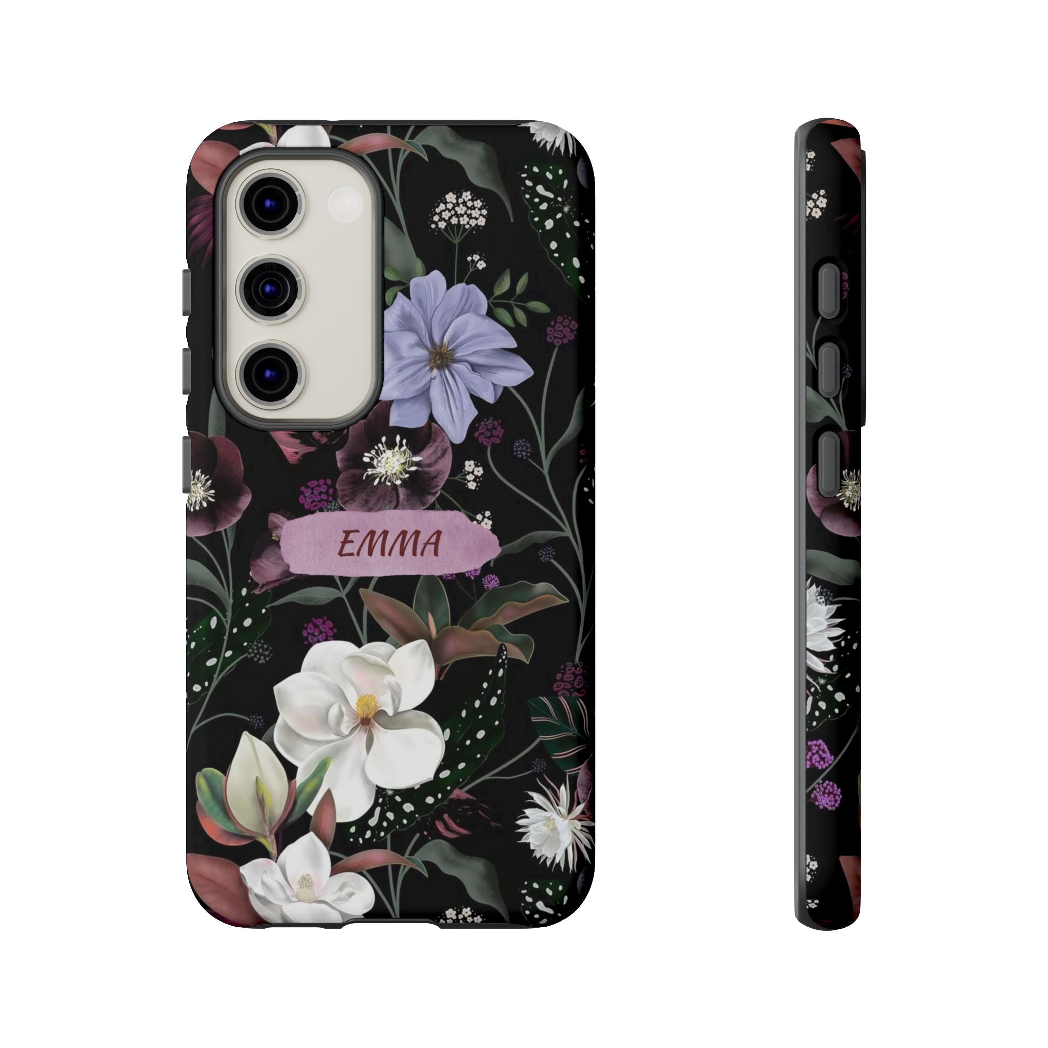 Phone Cases, Personalised Floral Pattern Ultra Plus Pro Cover, iPhone 16, 15, 14, 13+, Samsung Galaxy S23, S22, Custom Case