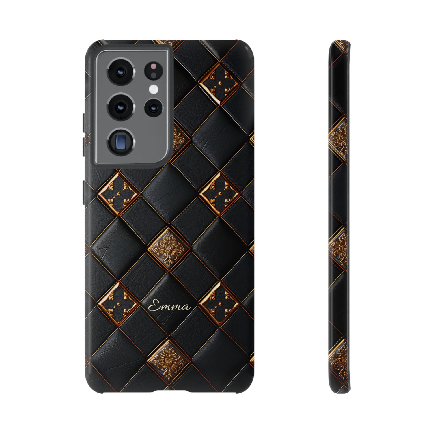 Phone Cases - Luxury Checkers Pattern Tough Cases for iPhone and Samsung Galaxy