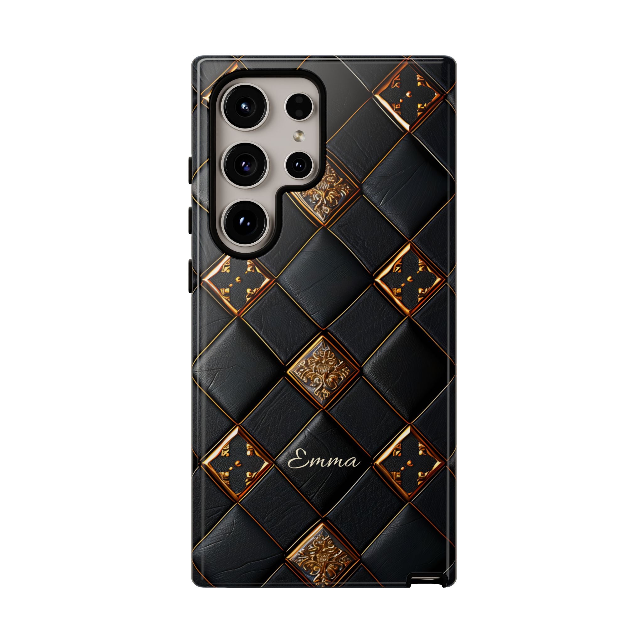 Phone Cases - Luxury Checkers Pattern Tough Cases for iPhone and Samsung Galaxy