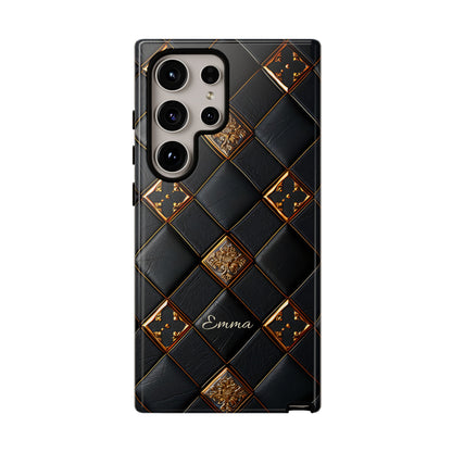 Phone Cases - Luxury Checkers Pattern Tough Cases for iPhone and Samsung Galaxy