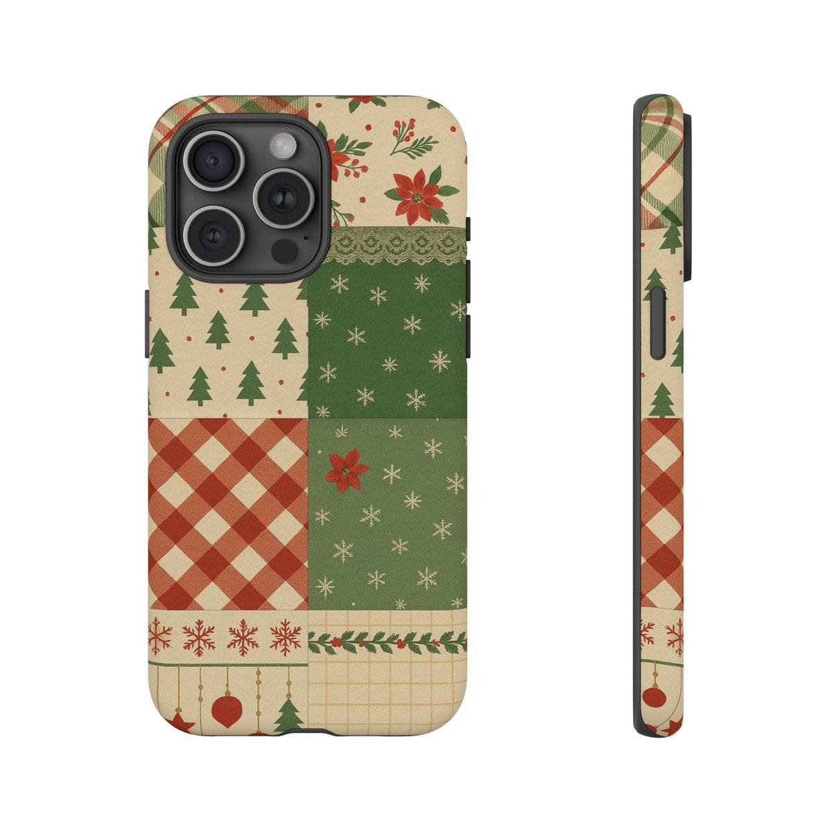 Festive Phone Cases, Luxury Black and Gold Design for Christmas Gift, Holiday Decor, Tough Case, Winter Celebration, Elegant iPhone Cover iPhone 15 Pro Max Matte