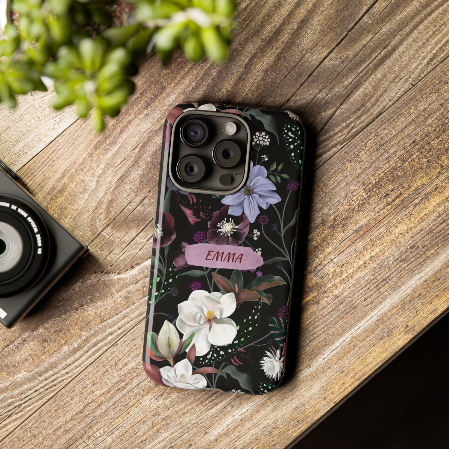 Phone Cases, Personalised Floral Pattern Ultra Plus Pro Cover, iPhone 16, 15, 14, 13+, Samsung Galaxy S23, S22, Custom Case