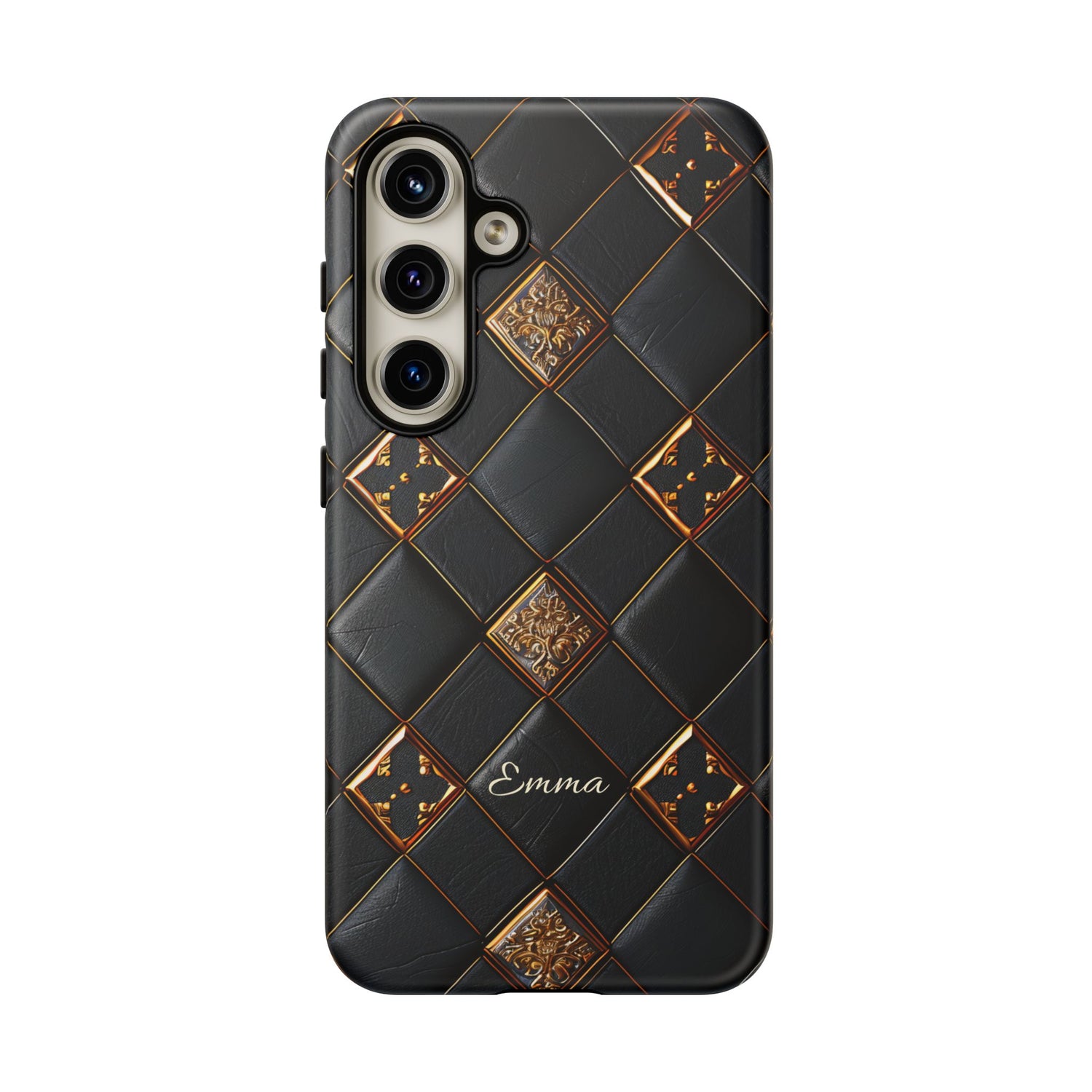 Phone Cases - Luxury Checkers Pattern Tough Cases for iPhone and Samsung Galaxy