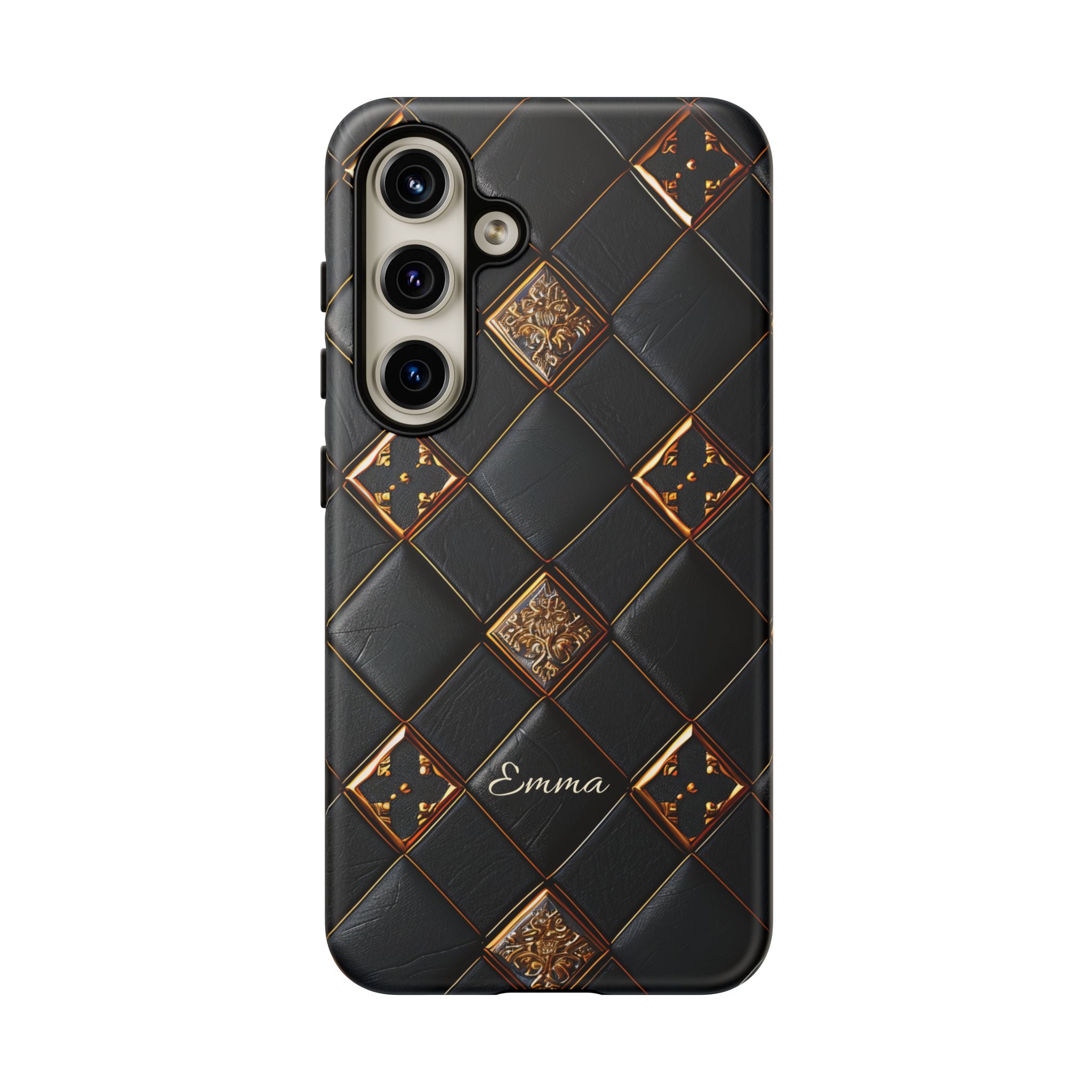 Phone Cases - Luxury Checkers Pattern Tough Cases for iPhone and Samsung Galaxy