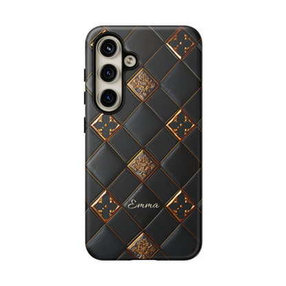 Phone Cases - Luxury Checkers Pattern Tough Cases for iPhone and Samsung Galaxy