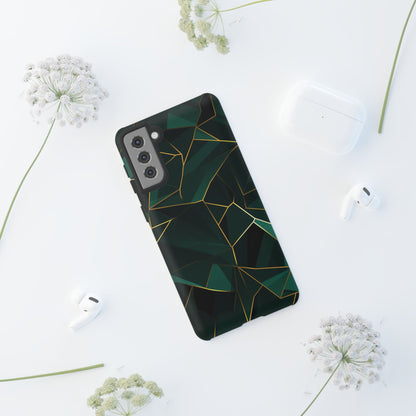 Emerald Veil - Geometric Luxe Phone Case