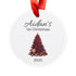 Personalized Christmas Ornament - Keepsake Decoration for Christmas Tree Decoration Round One size