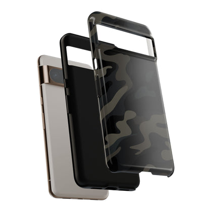 Black Camouflage Phone Case for iPhone, Samsung and Google Pixel