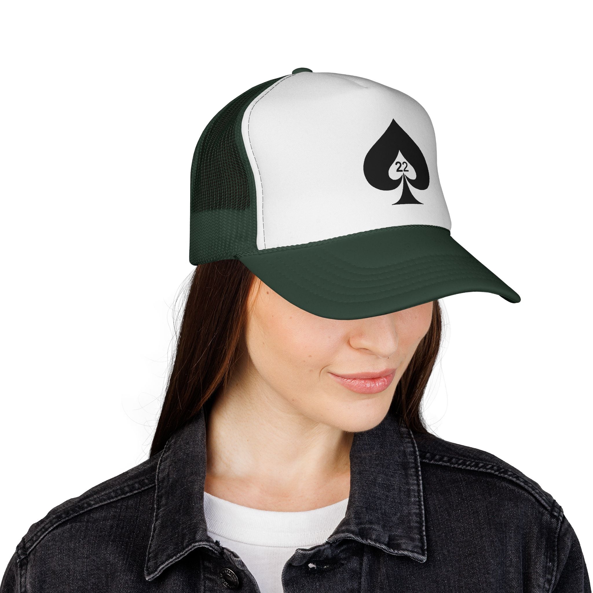 Ace of Spades Trucker Hat - Stylish Mesh Cap for Gamers, Outdoor Adventures &amp; Festivals | Adjustable Snapback