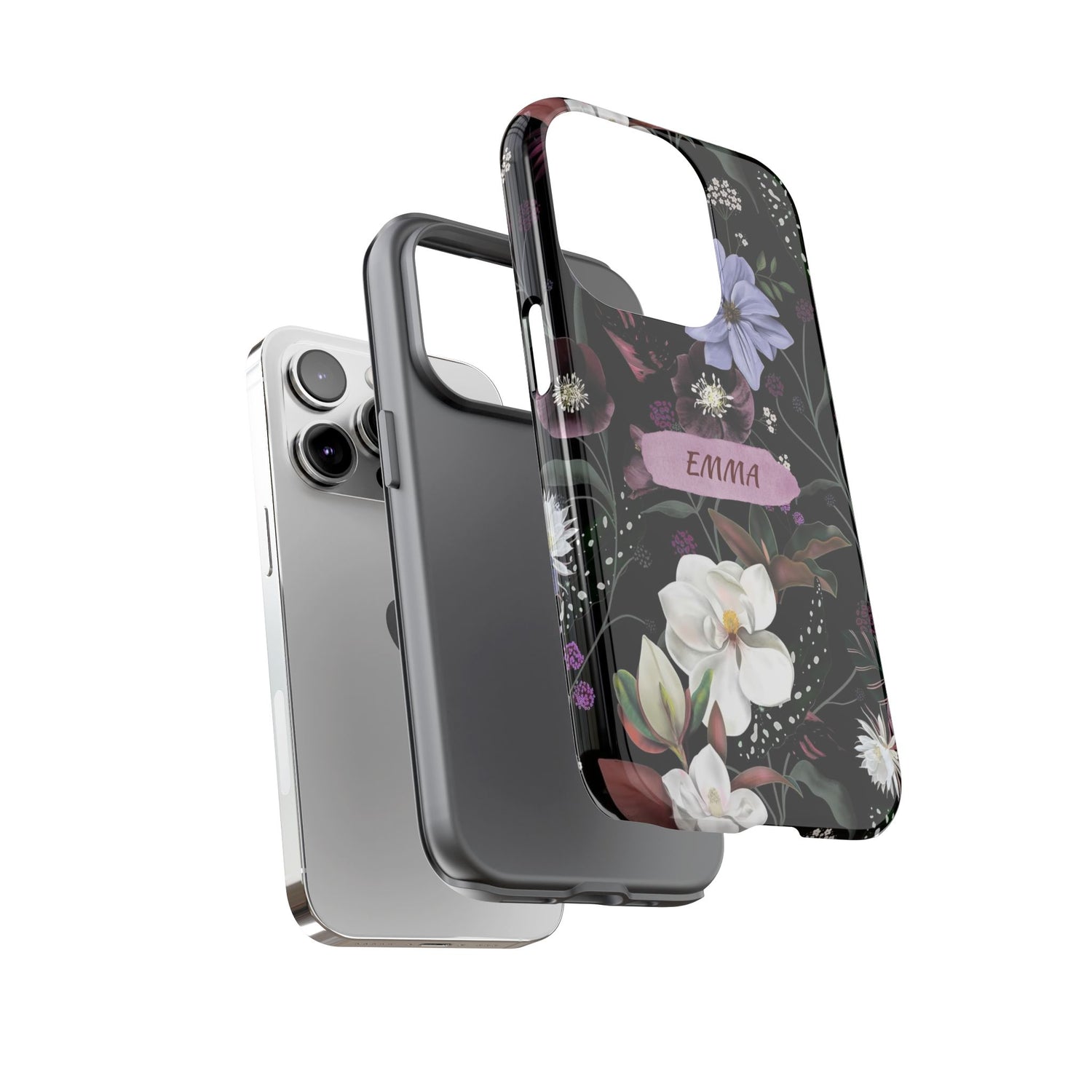 Phone Cases, Personalised Floral Pattern Ultra Plus Pro Cover, iPhone 16, 15, 14, 13+, Samsung Galaxy S23, S22, Custom Case