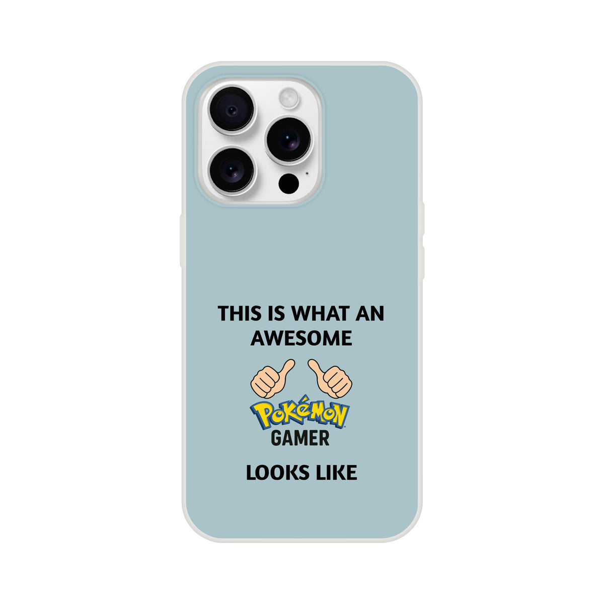 Awesome Pokémon Gamer iPhone Case - Cute &amp; Funny Flexi Case iPhone 16 Pro