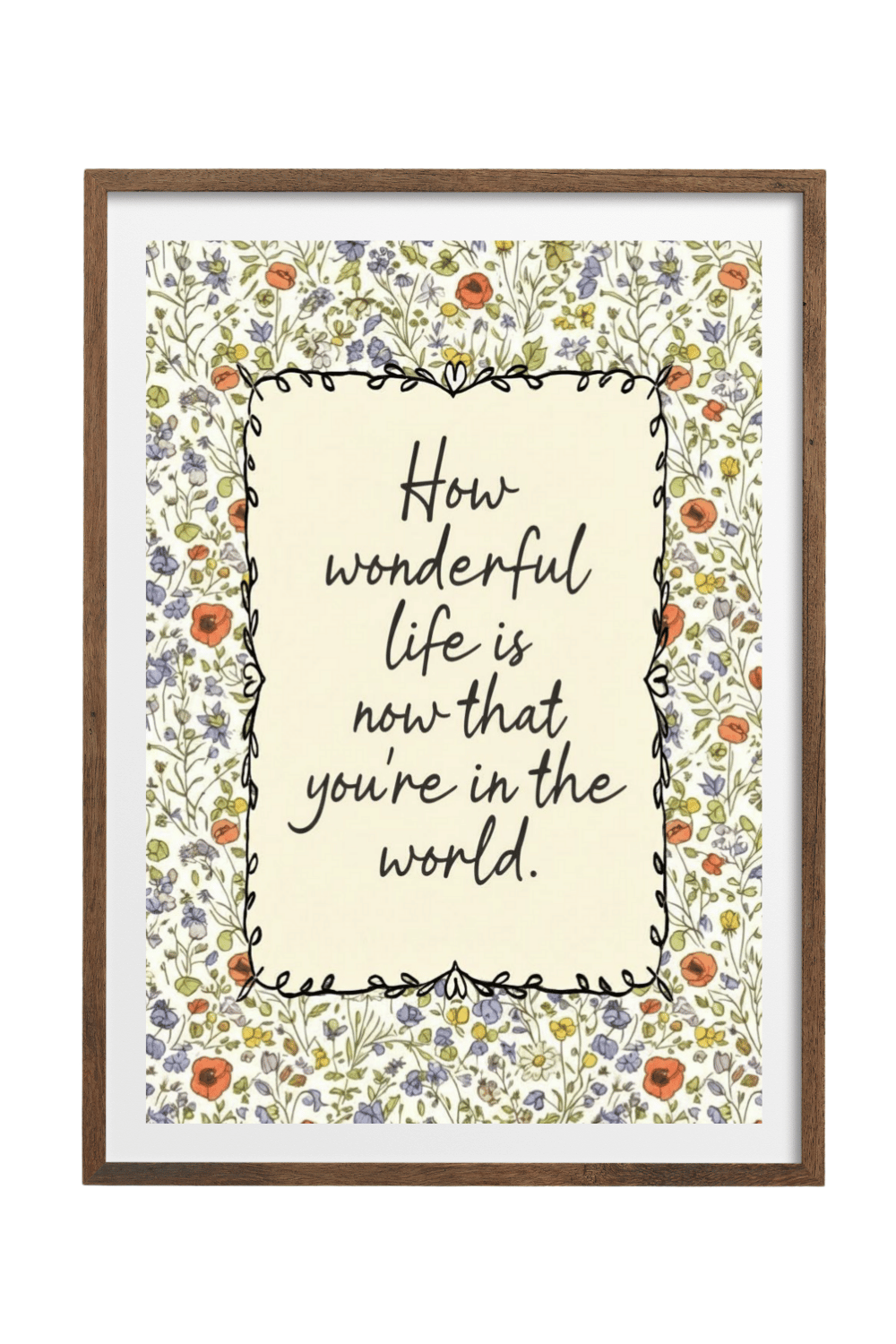 How Wonderful Life Is: Wildflower Nursery Art Print