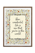 How Wonderful Life Is: Wildflower Nursery Art Print