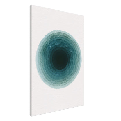 Deep Tranquility Canvas – Abstract Watercolor Spiral Art Print - Slim Canvas - Wall Art 60x90 cm 24x36″