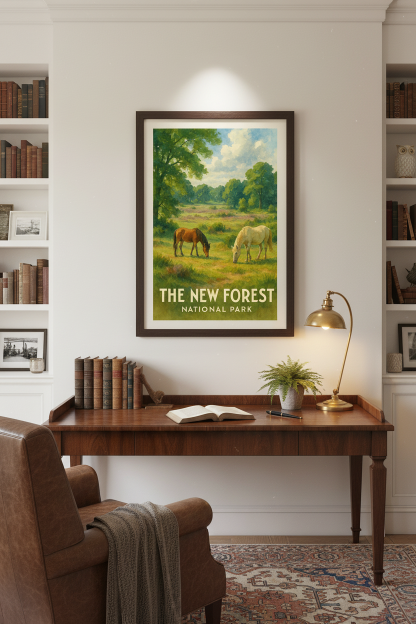 Emerald Canopy – New Forest National Park Art Print Digital Download