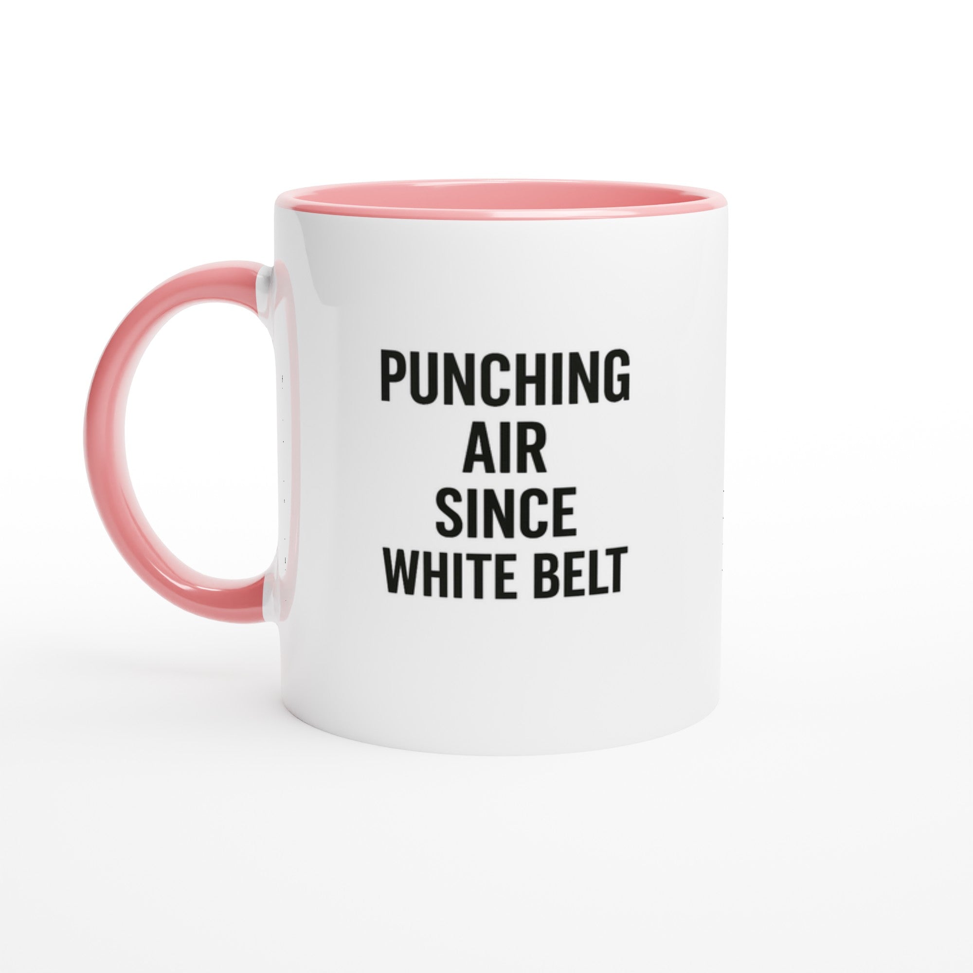 Punching Air Since White Belt - Funny Karate Mug for Students &amp; Sensei Gift Ceramic Pink