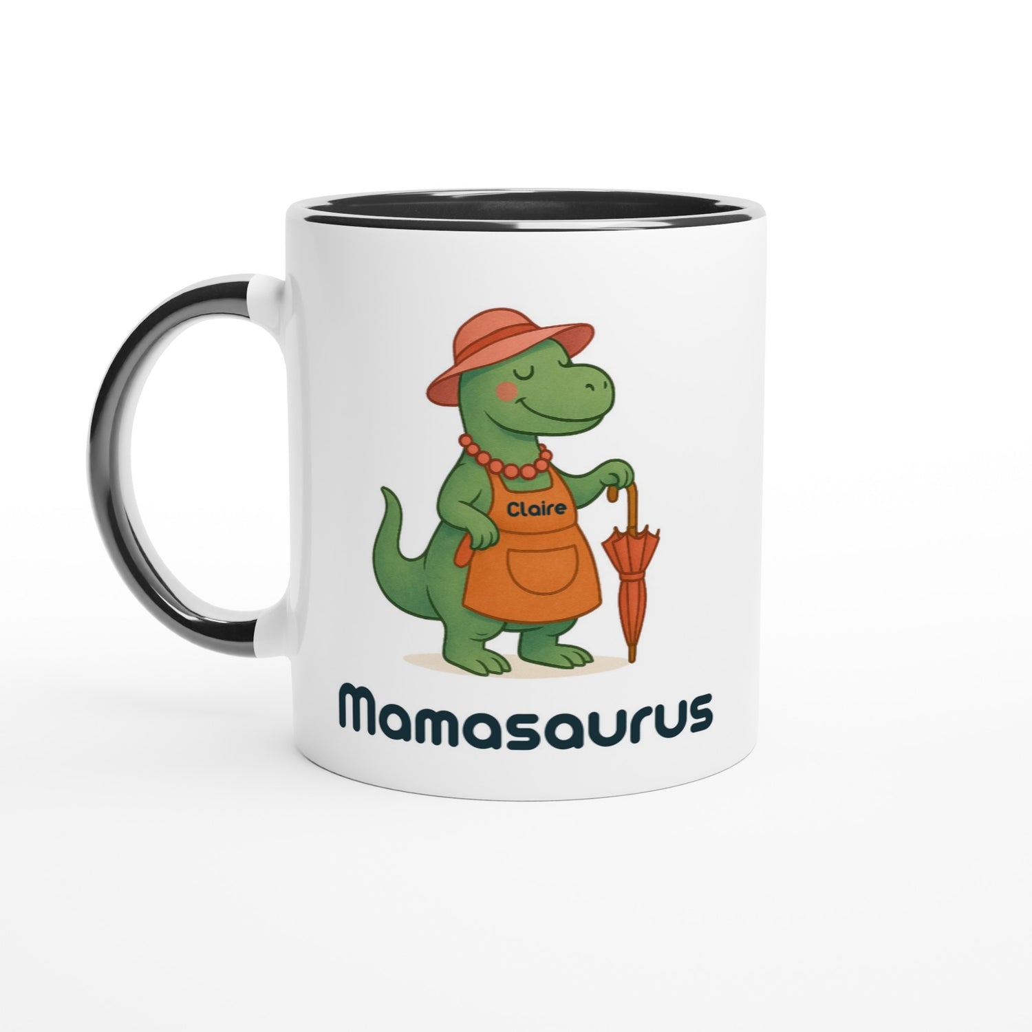 Mamasaurus Mug - Cute Dinosaur Coffee Cup - Perfect Gift for Moms