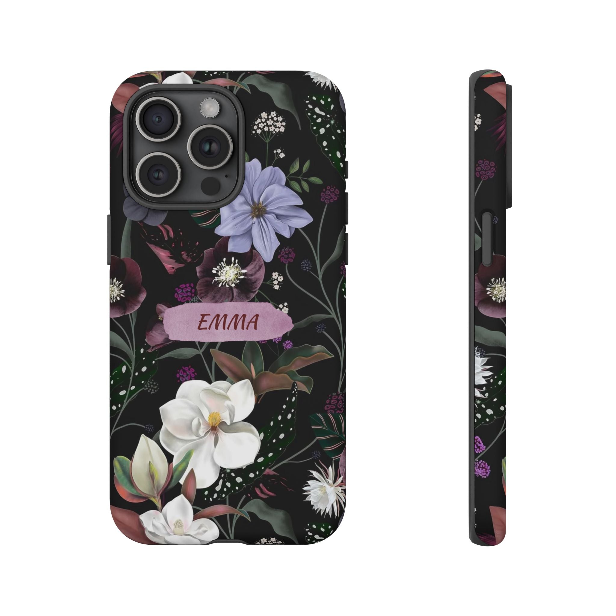 Phone Cases, Personalised Floral Pattern Ultra Plus Pro Cover, iPhone 16, 15, 14, 13+, Samsung Galaxy S23, S22, Custom Case