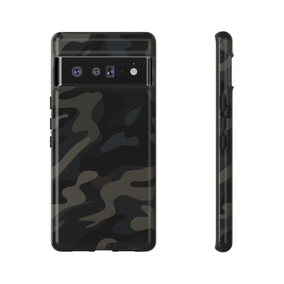 Black Camouflage Phone Case for iPhone, Samsung and Google Pixel Google Pixel 6 Pro Glossy