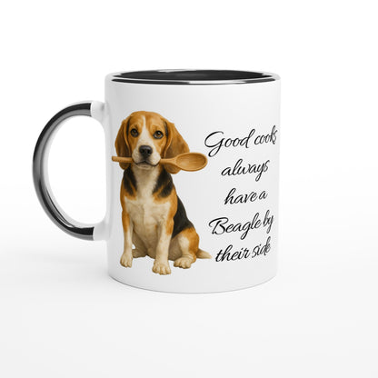 Good Cooks Always Have a Beagle Mug - 11oz Ceramic Gift for Dog Lovers Ceramic Black